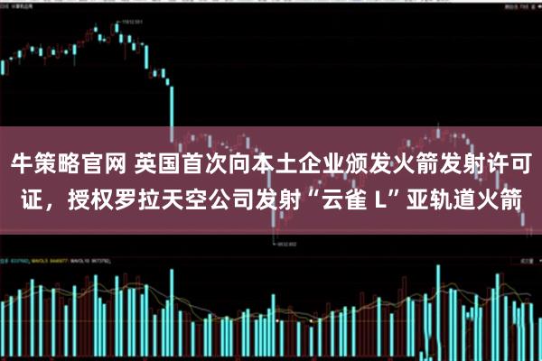牛策略官网 英国首次向本土企业颁发火箭发射许可证,授权罗拉天空公司发射“云雀 L”亚轨道火箭